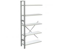 KERKMANN STATUS Magazin-Regal, 220cm hoch und 100cm breit