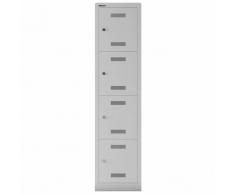 BISLEY MONO BLOC Kleiderspind mit 1 Abteil und 4 Fächer, b42xt50xh170cm