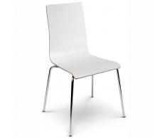 SPEED CAFE VII Besucherstuhl, Holzschalenstuhl mit Laminat-Oberfläche und 4-Fuß-Gestell