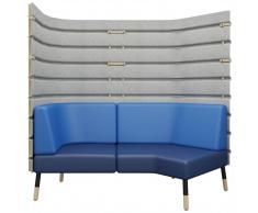 TEPEE V-R 2-Sitzer Ecksofa mit Paneel 135°+90°, zur einseitigen Verbindung oder freistehend