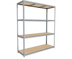 C+P Weitspann-Steckregal mit Spanplattenböden, t80cmxh297cmxb250cm