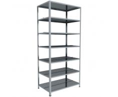 C+P Grund-Ordner- Schraubregale doppelseitig und verzinkt, b100xt60xh220cm