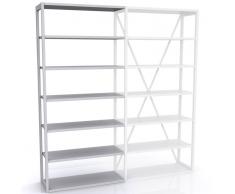 BISLEY SYSTEM Anbauregal 6-OH, b100xt30xh219cm