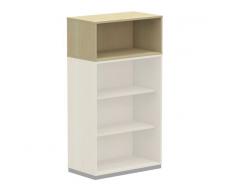 WORK 1-OH Aufsatz-Regalschrank, Aktenregal, 80cm breit