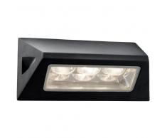 85512 LED-Aussenleuchte, schwarz, Aluminium, Glas