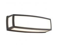 85425 LED-Aussenleuchte, dunkelgrau, Aluguss, Rechteck-Form