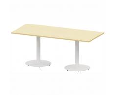 THINK Konferenztisch, Besprechungstisch mit Tellerfüßen, Rechteckform, b180xt80cm