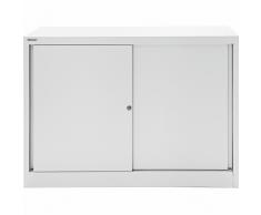 BISLEY ECO 2-OH Schiebetürenschrank, Metallschrank, b120xt43xh83,9cm