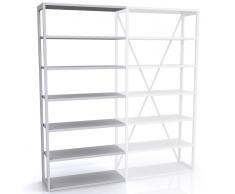 BISLEY SYSTEM Anbauregal 6-OH, b120xt40xh219cm