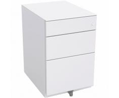 BISLEY OBA Rollcontainer 100% Auszug, 1 Schubladen 10cm, 1 Schublade 15cm, 1 HR-Schublade 56cm tief