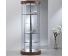 PV Glasvitrine mit Drehelement, rund, Ø71xh190cm