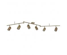 85555 LED-Deckenleuchte, Antikes Messing, 6 Leuchtelemente