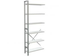KERKMANN STATUS Magazin-Regal, 260cm hoch und 100cm breit