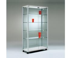 QUADRA Standvitrine mit Flügeltüren b79xt43xh183,5cm