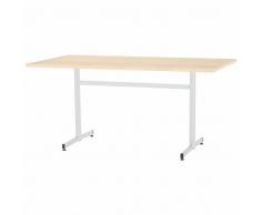 CRUZO LARGO Schreibtisch, Konferenztisch mit T-Fuß-Gestell, b180xt80xh74