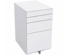 BISLEY OBA Rollcontainer 80% Auszug, 2 Schubladen 10cm, 1 Schublade 15cm, 1 HR-Schublade, 56cm tief
