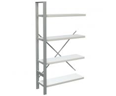 KERKMANN STATUS Magazin-Regal, 180cm hoch und 100cm breit