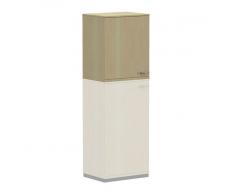 WORK 2-OH Aufsatz-Flügeltürschrank, Aktenschrank, 60cm breit