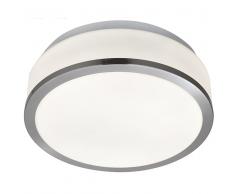 85100 Deckenleuchte Joy, 23cm, matt nickel, Opalglas