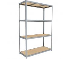 C+P Weitspann-Steckregal mit Spanplattenböden, t80cmxh297cmxb200cm