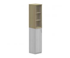 EXPERT 3-OH Aufsatz-Glasflügeltürschrank, Aktenschrank, 40cm breit