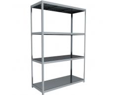 C+P Weitspann-Steckregal mit Stahlpaneelböden, t80cmxh297cmxb200cm