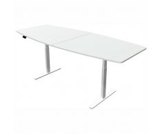 MOVE 3 Steh-Sitz-Konferenztisch mit T-Fuß-Gestell, b250xt105xh72-120cm