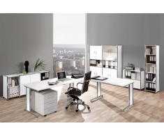 ARTLINE Büromöbel Set, 1 Arbeitsplatz mit Anbautisch, 550x400
