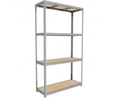 C+P Weitspann-Steckregal mit Spanplattenböden, t60cmxh297cmxb170cm