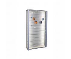 OMEGA Vitrine mit Lamellenwand und Flügeltüren b99xt23xh184,5cm