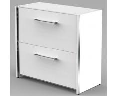 AVETO Sideboard mit 2 Hängeregisterschublade 2-OH, 80cm breit
