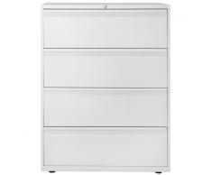 BISLEY LATERAL FILE Hängeregisterschrank mit 4 HR-Schubladen, 100cm breit