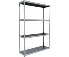 C+P Weitspann-Steckregal mit Stahlpaneelböden, t60cmxh297cmxb200cm
