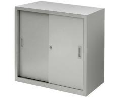 JOKER 2-OH Schiebetürenschrank aus Metall, b80xt45xh75cm