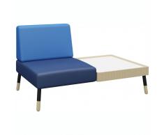 TEPEE 1-Sitzer Sofa mit großem Tisch, zur Verbindung oder freistehend