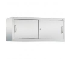 C+P Aufsatzschrank mit Stahl-Schiebetüren, b120xt40xh50cm
