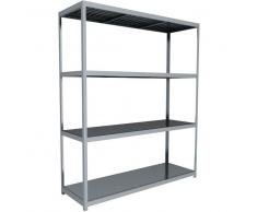 C+P Weitspann-Steckregal mit Stahlpaneelböden, t80cmxh297cmxb250cm