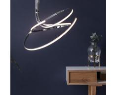 SHINE 7 LED-Deckenleuchte, verchromt, dimmbar mit Fernbedienung