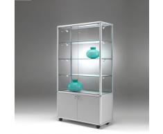 BETA-M Standvitrine mit Flügeltüren b79xt52,5xh184,5cm