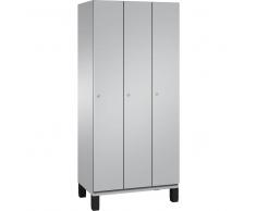 C+P Garderobenschrank mit durchgehenden Türen, 3 Fächer, b90xt52xh198cm