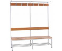 JOKER Garderobenbank mit Hutrost, b200xt40xh189cm