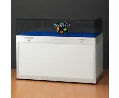 TGV Tischvitrine mit Glashaube und Sockel b100-150xt60xh92cm
