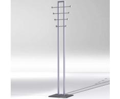 OPLA Standgarderobe mit 8 Haken, breiter Hakenabstand, b35xt35xh176cm