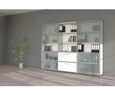 ARTLINE Schrankwand mit Glastüren, 5-OH