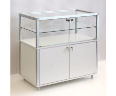 CLASS Thekenvitrine mit Flügeltüren und Unterschrank b98xt41,5xh95cm