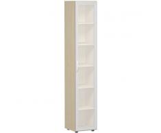 GERAMÖBEL FLEX 6-OH Glas-Flügeltürenschrank, 40cm breit