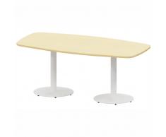 THINK Konferenztisch, Besprechungstisch mit Tellerfüßen, Fassform, b180xt90cm