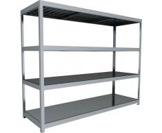 C+P Weitspann-Steckregal mit Stahlpaneelböden, t80cmxh197cmxb250cm