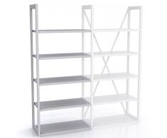 BISLEY SYSTEM LIGHT Anbauregal 5-OH, b80xt30-46xh183cm