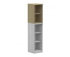 EXPERT 2-OH Aufsatz-Regalschrank, Aktenregal, 40cm breit